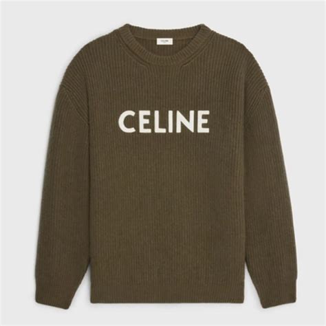 celine sweater green|real real celine sweaters.